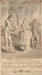 Louise and her Father Johann Ludwig Visiting Alexis in Prison
